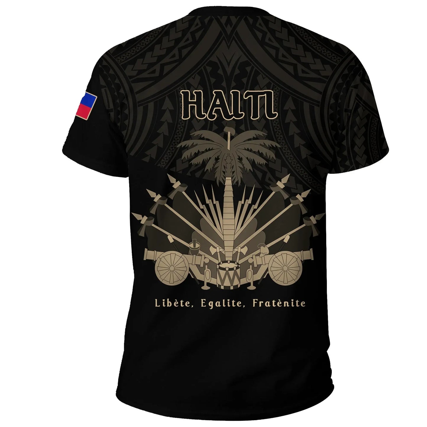 Haiti T Shirt Polynesian Neg Maron