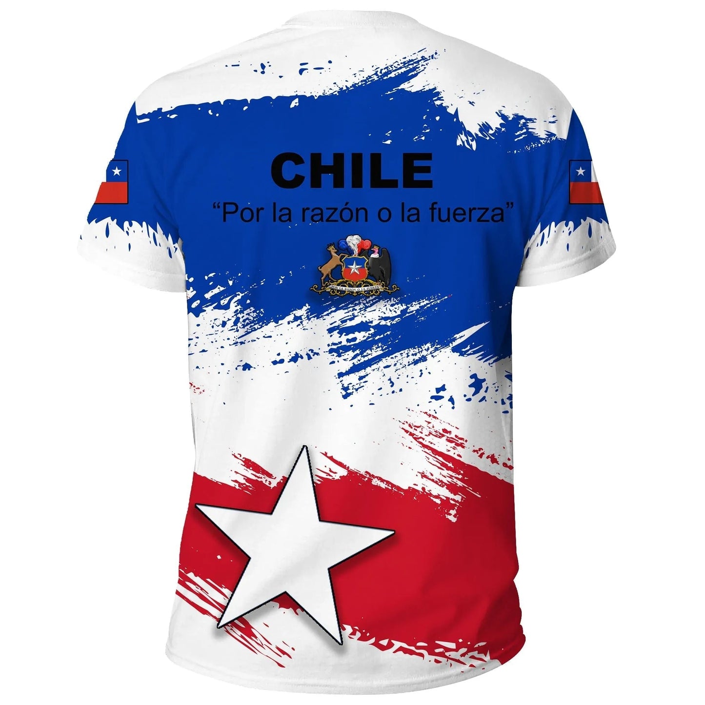 Chile T Shirts Chile Flag Brush