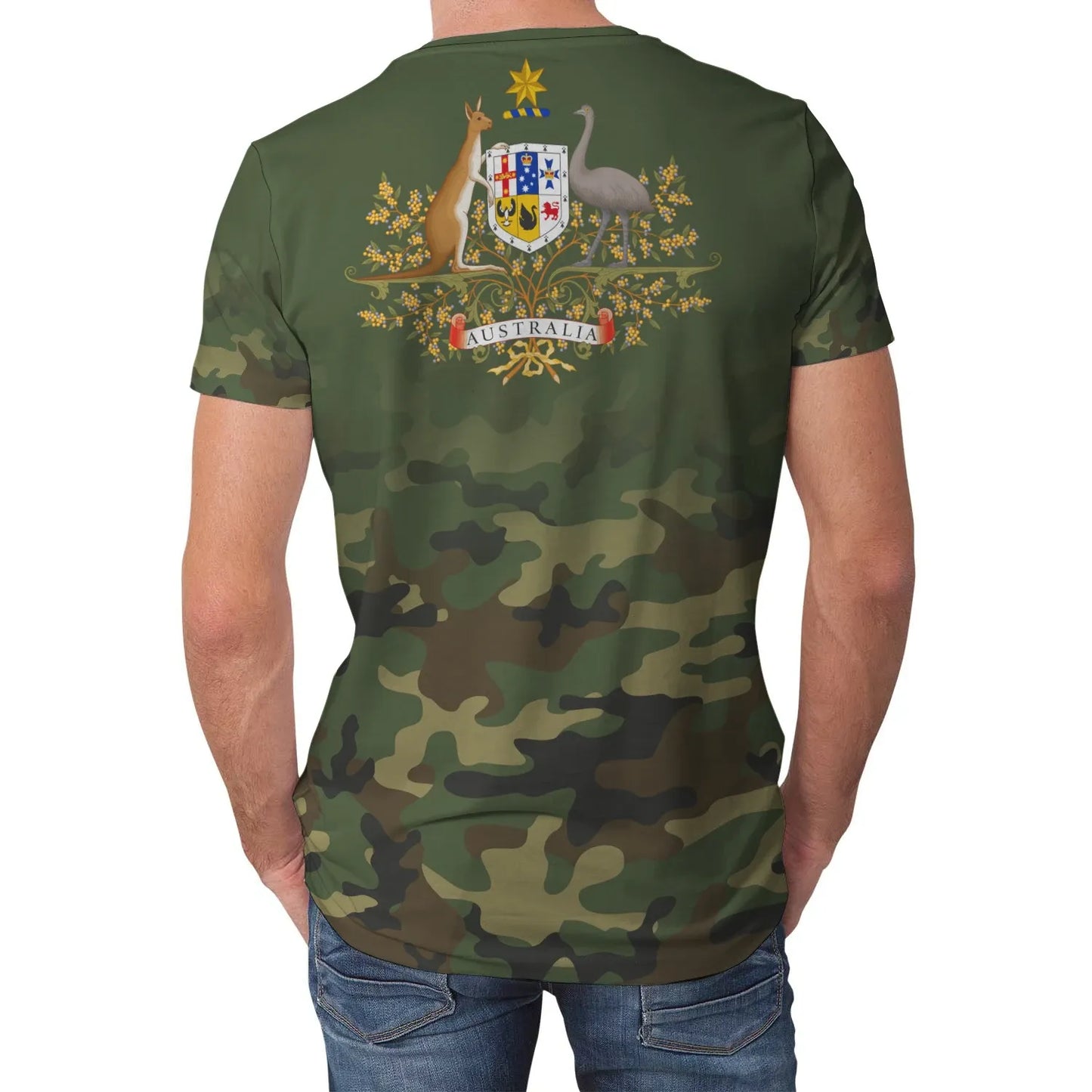 Australia T Shirt Camo Women'S/Men'S