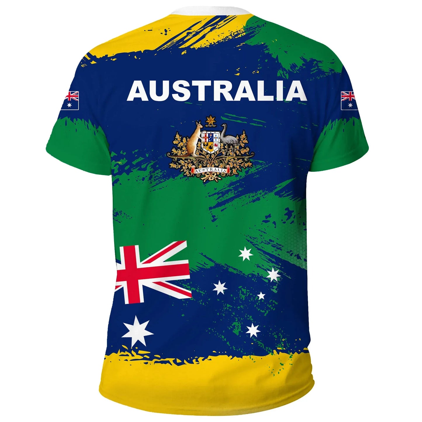Australian T Shirts Australian Flag Brush