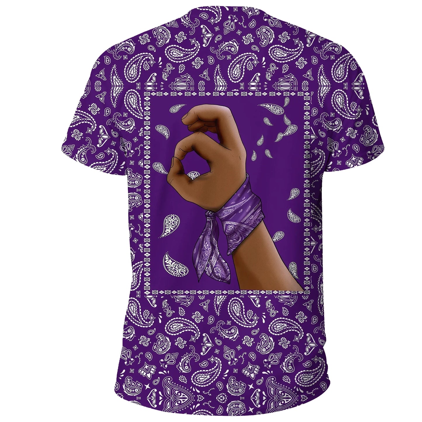 Grape Street Crips T-Shirt - Purple Bandana Unisex Printed Shirt