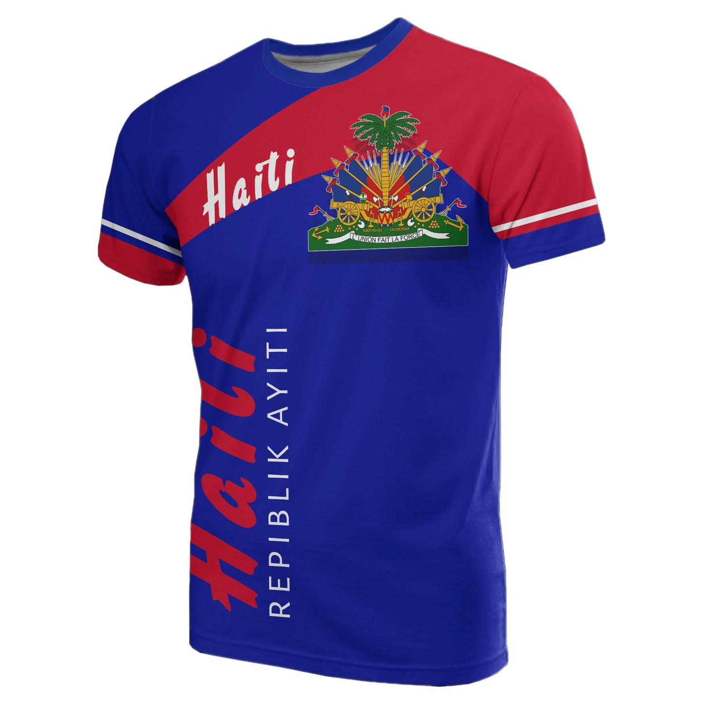 Haiti T Shirt Vera Style Haiti Coat of Arms Printed Shirt