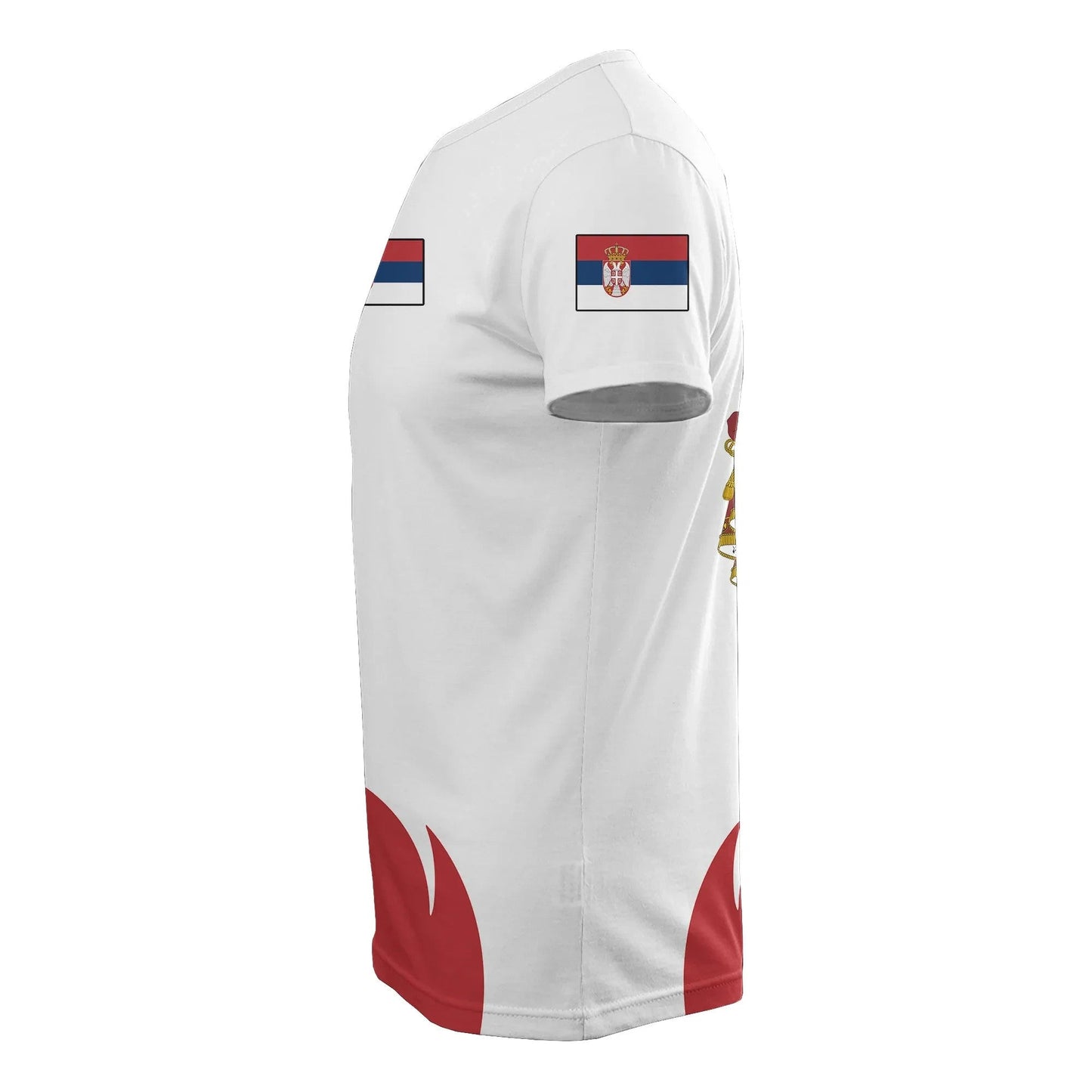 Serbia Coat Of Arms Fire Style T Shirt