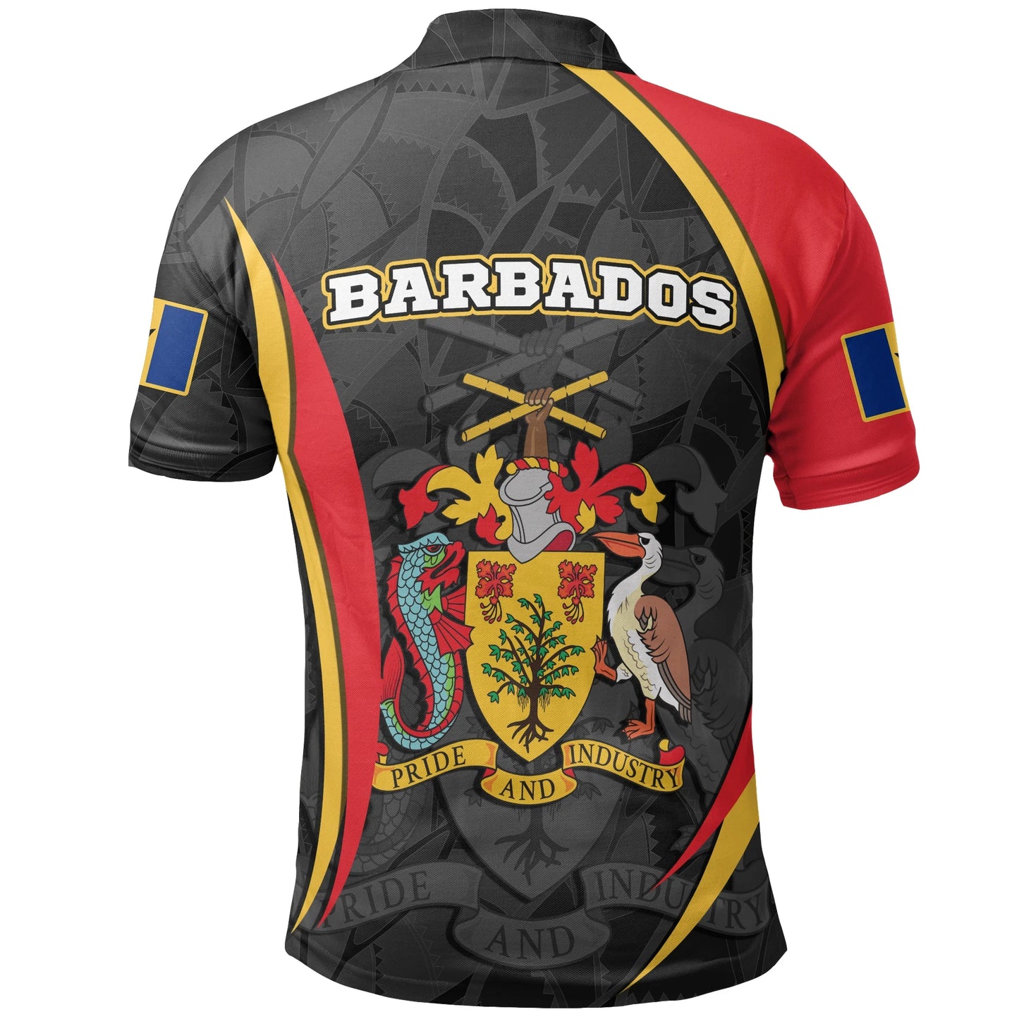 Barbados Polo Shirt Barbadian Spirit Red