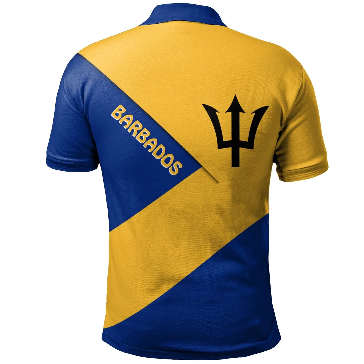 Barbados Polo Shirt Barbados Flag Style