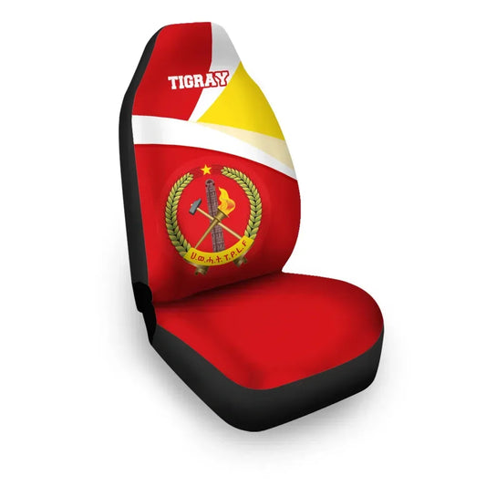 Tigray Car Seat Covers, Tigray Flag Maps Red