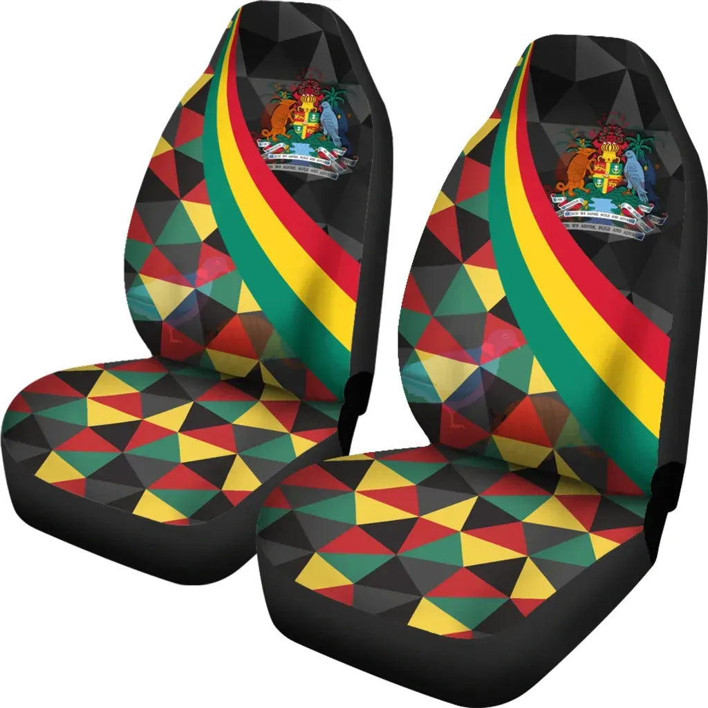 Grenada Car Seat Covers Grenada Coat Of Arms And Flag Color