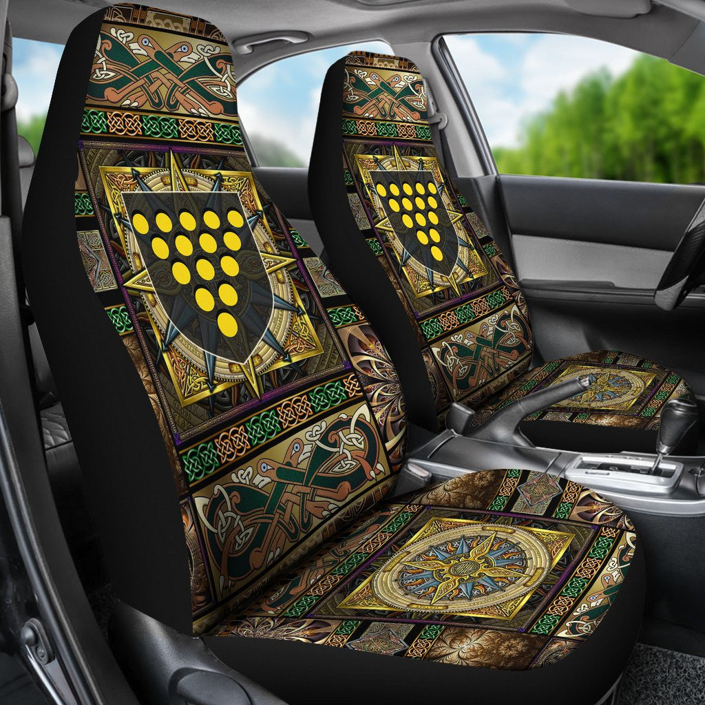 Cornwall Car Seat Covers Cornwall Coat Of Arms With Celtic Compass