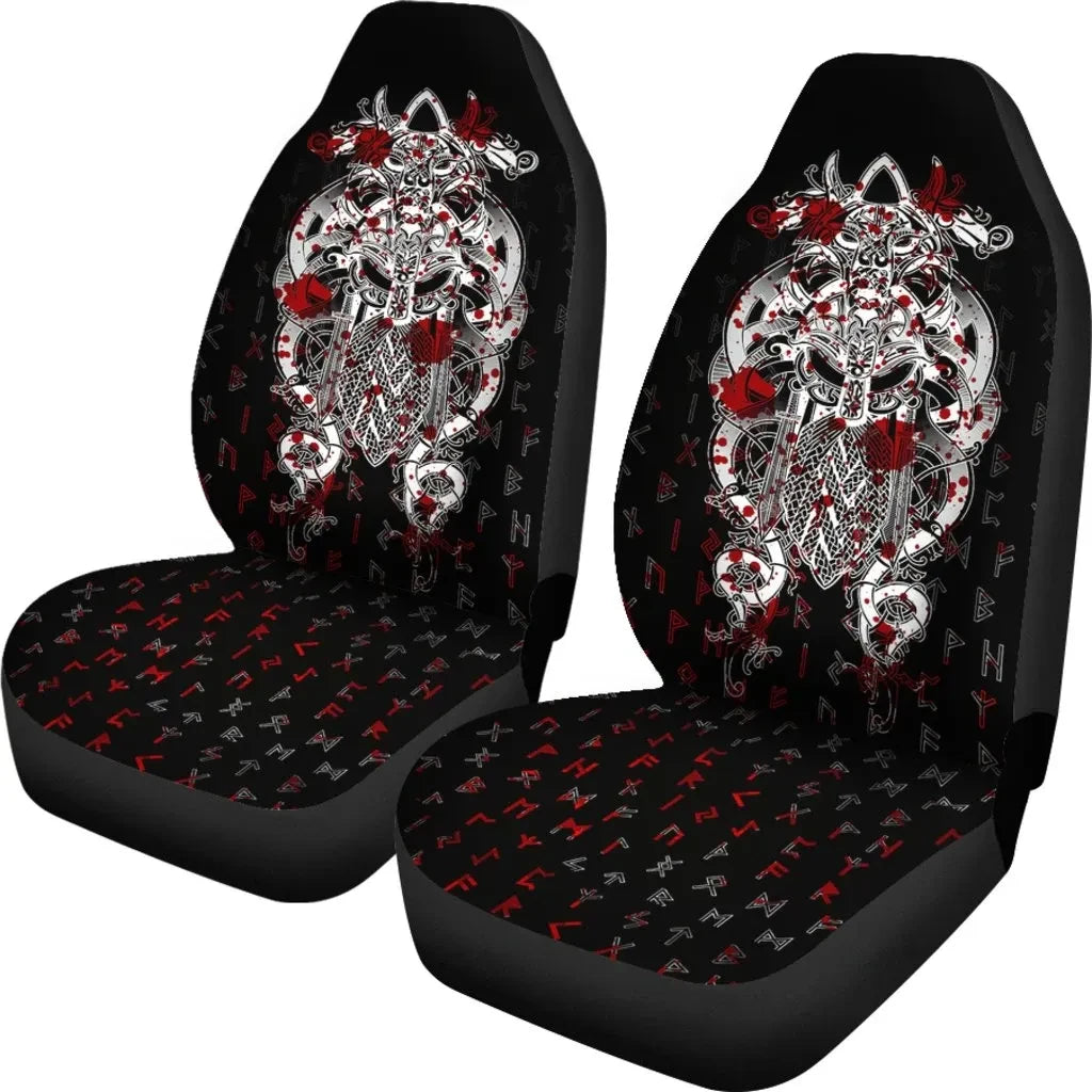 Fenrir & Tyr Tattoo Blood Car Seat Covers