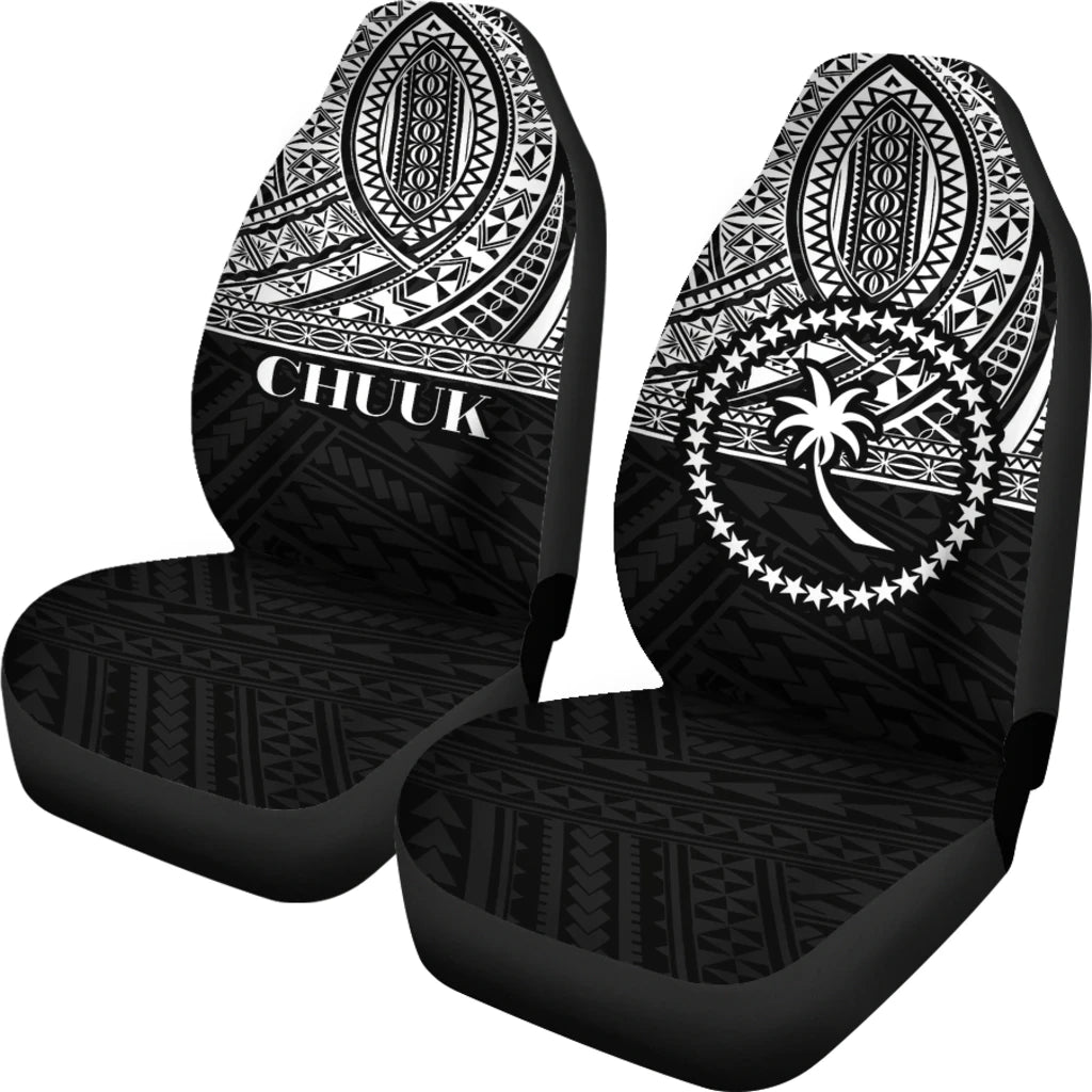 Chuuk State Car Seat Covers Black Version