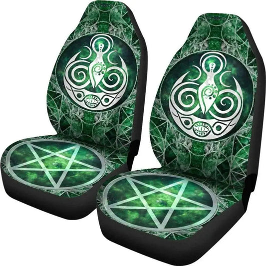 Celtic Wicca Car Seat Cover Pagan Goddess Moon Car Seat Covers