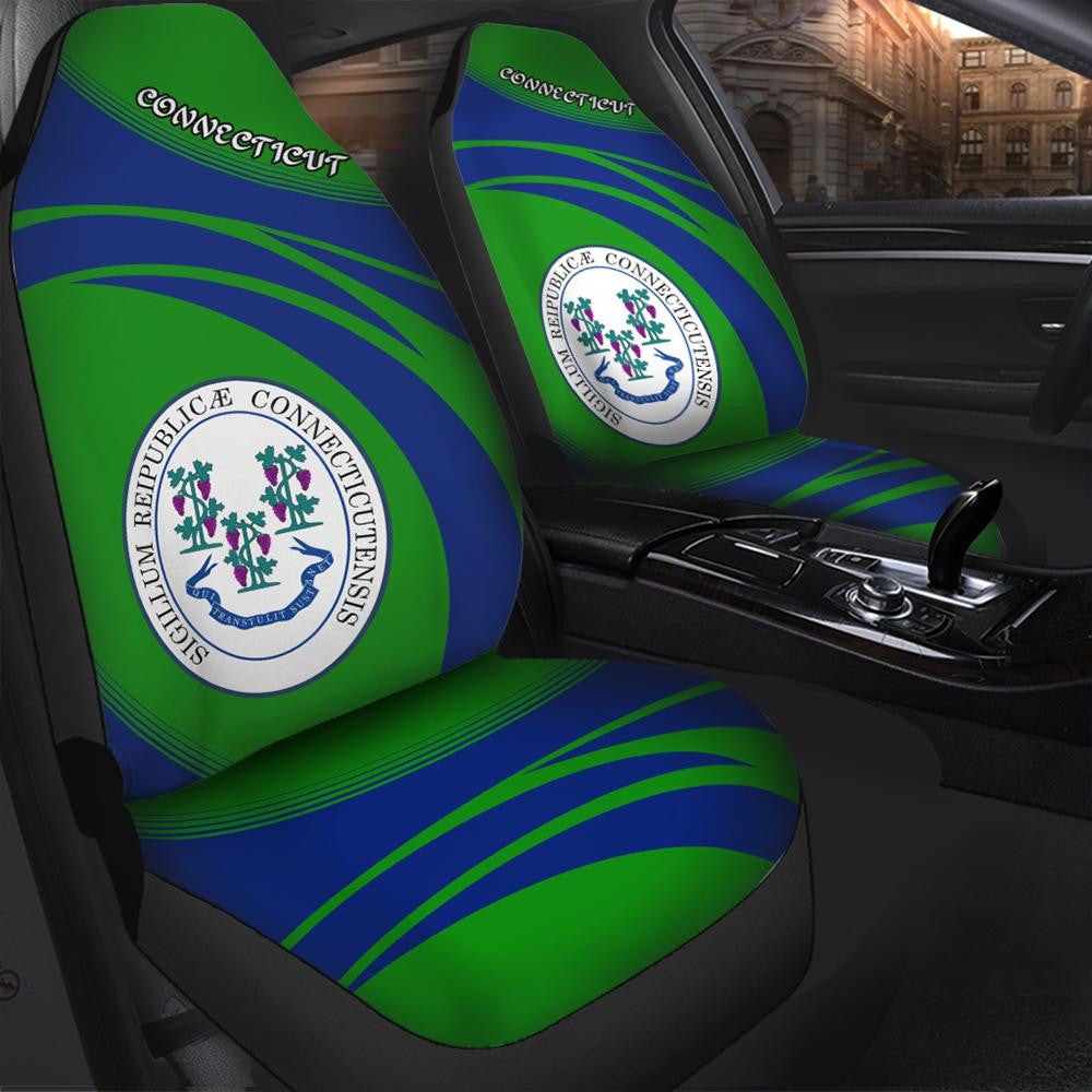 Connecticut Coat Of Arms Car Seat Cover Cricket W