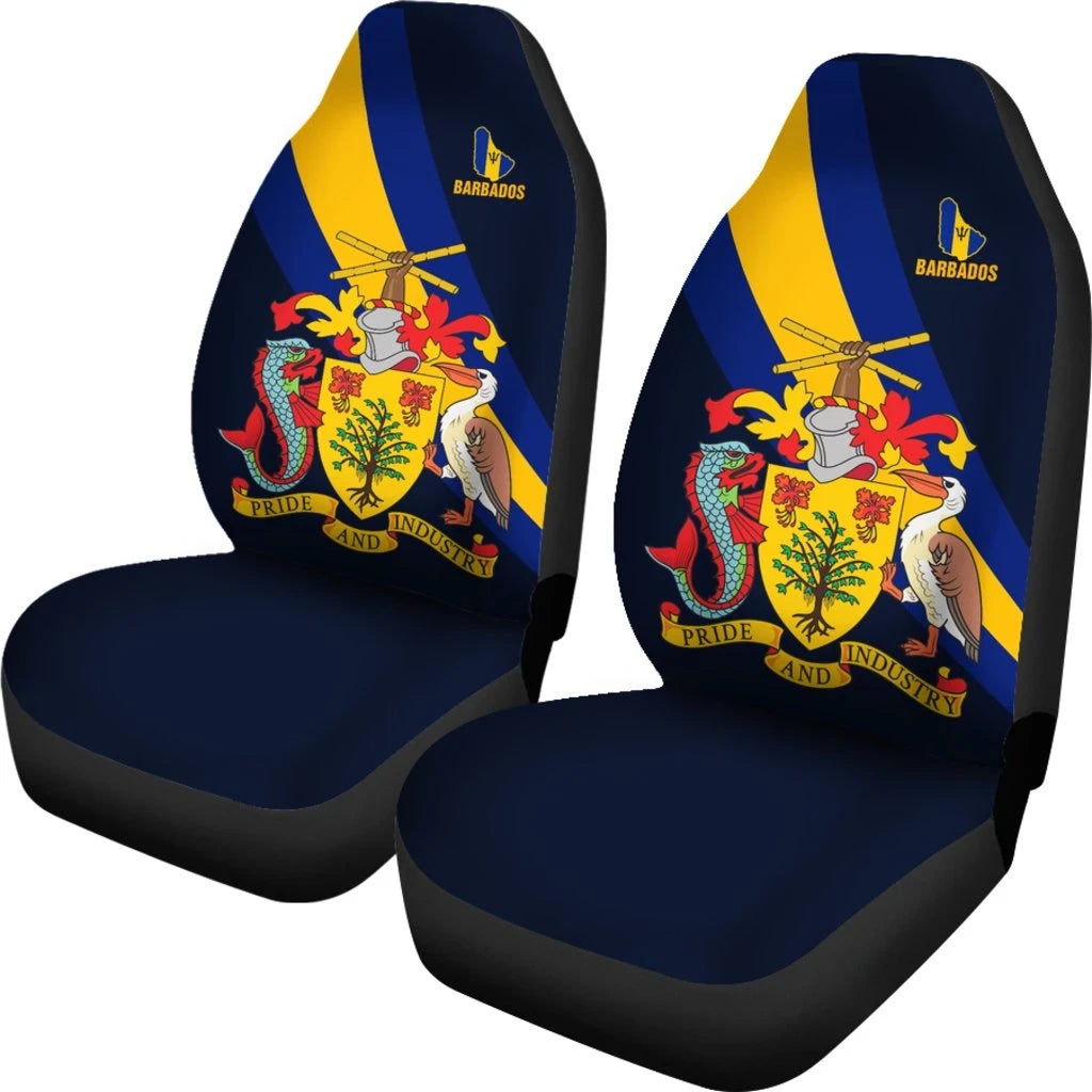 Barbados Special Flag Car Seat Covers