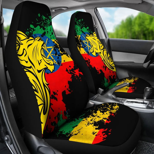 Ethiopia Car Seat Covers Lion Vintage