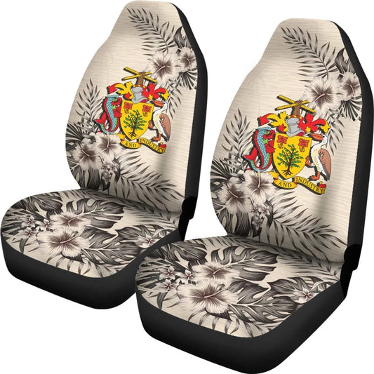 Barbados Car Seat Covers The Beige Hibiscus Set Of Two