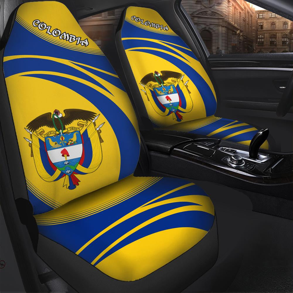 Colombia Coat Of Arms Car Seat Cover Cricket W