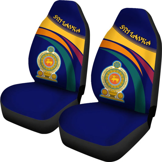 Sri Lanka Lion Coat Of Arms Car Seat Covers