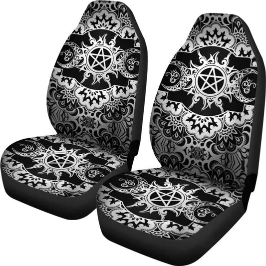 Celtic Wicca Car Seat Cover Pagan Triple Moon Wicca Car Seat Covers