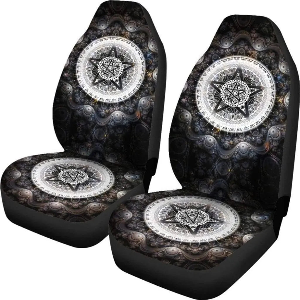 Celtic Wicca Car Seat Cover Wicca Spirit Pentagram Symbol