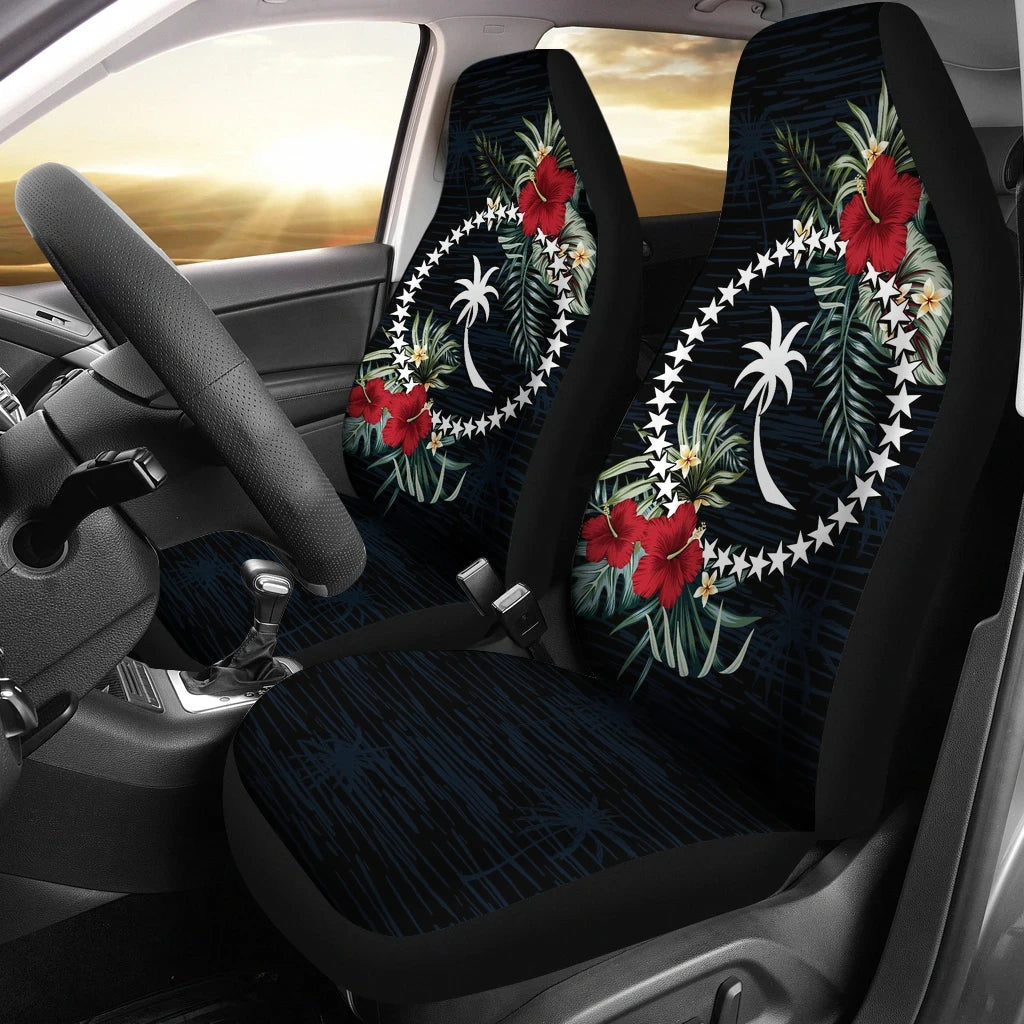 Chuuk Hibiscus Coat Of Arms Car Seat Covers