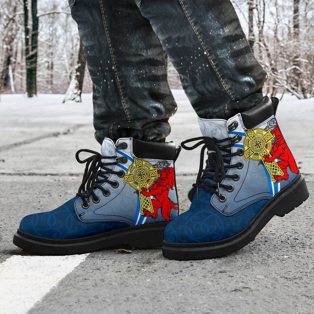 Scotland All Season Boots Scottish Lion With Celtic Cross