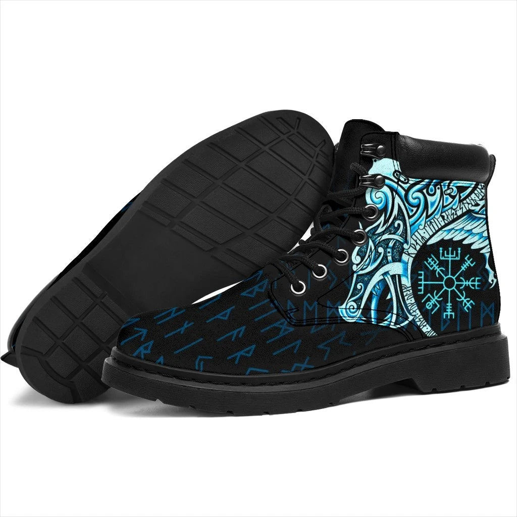 Viking All Season Boots Raven Tattoo And Vegvisir