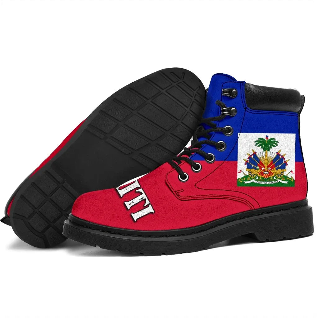 Haiti Flag All Season Boots