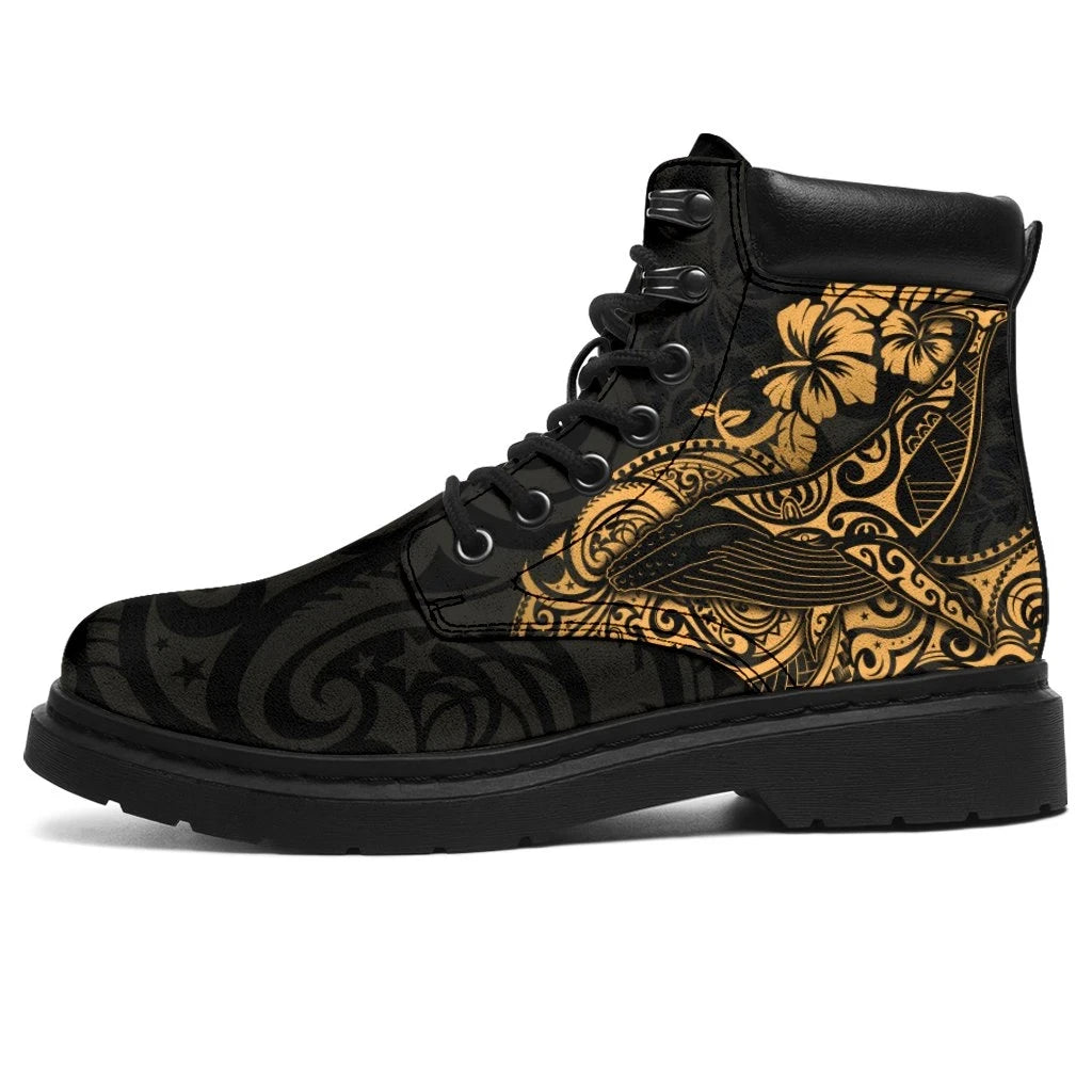 Polynesian Hawaii All season Boots Polynesian Golden Humpback Whale