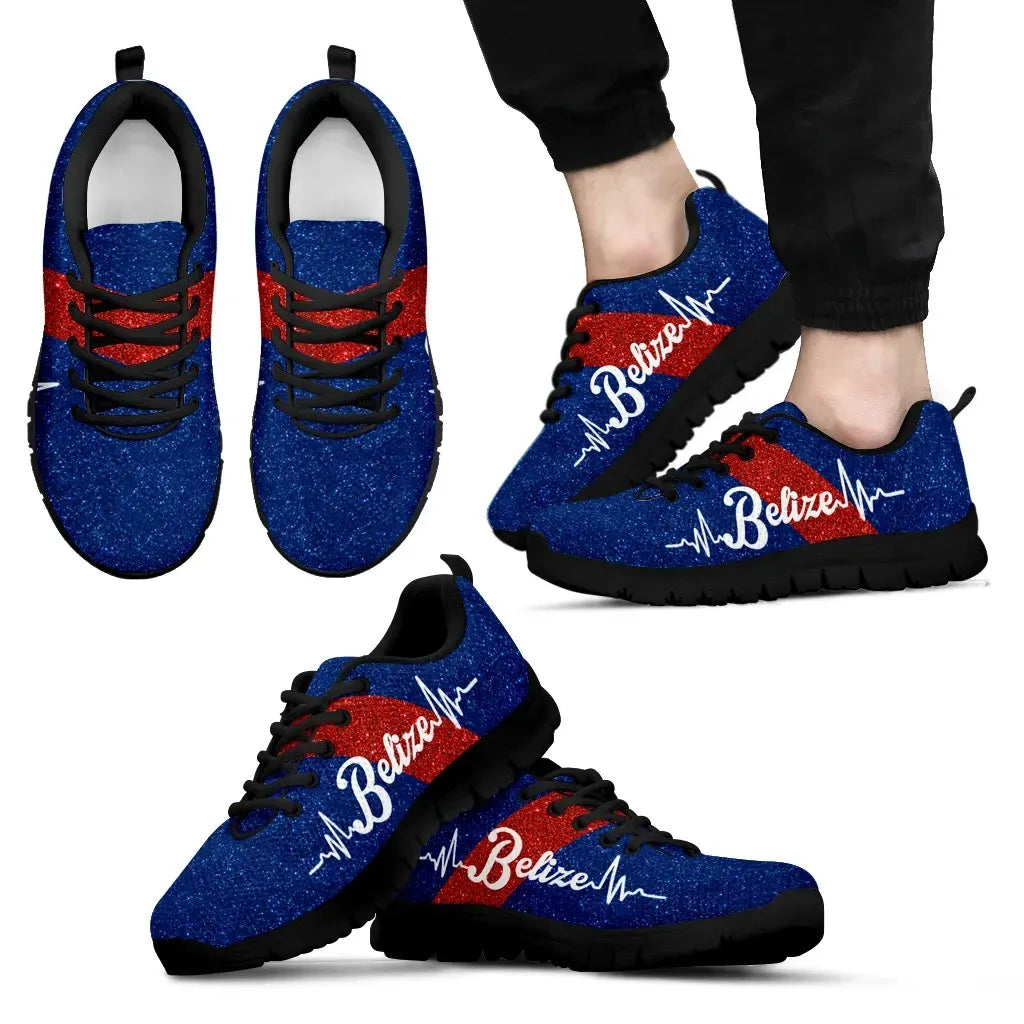 Belize Sneakers Flag Color Shoes