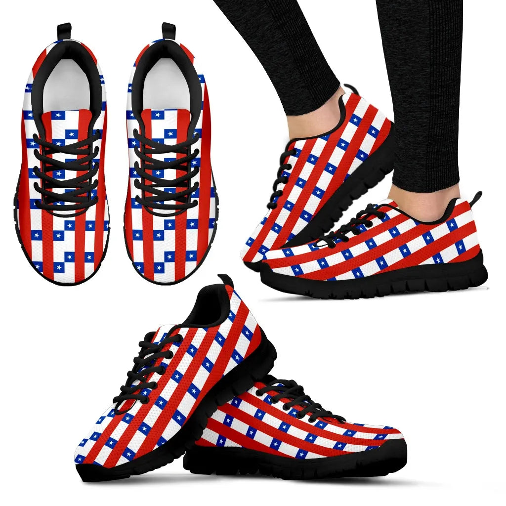 Chile Flag Pattern Sneakers