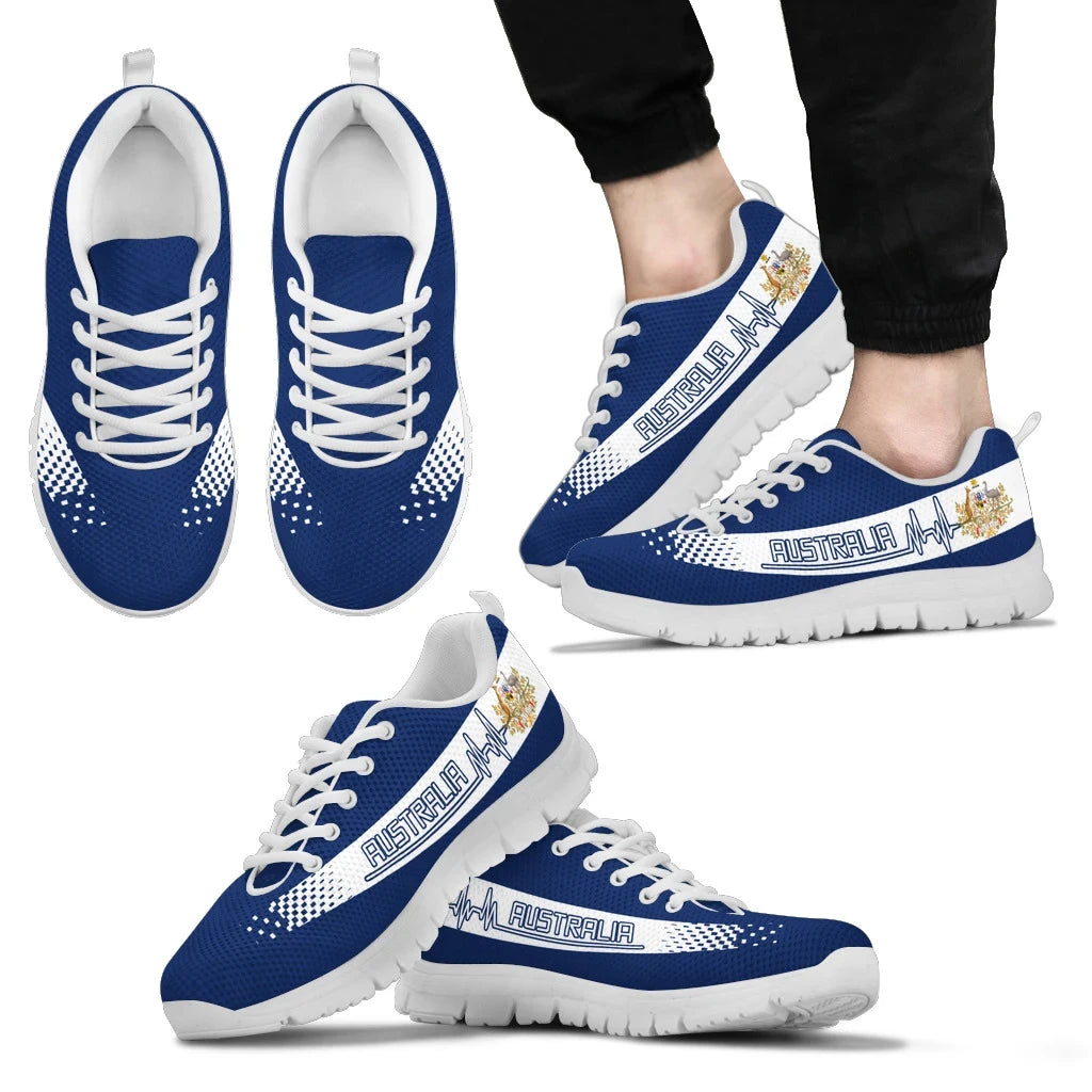 Australia Heartbeat Sneakers Coat Of Arms