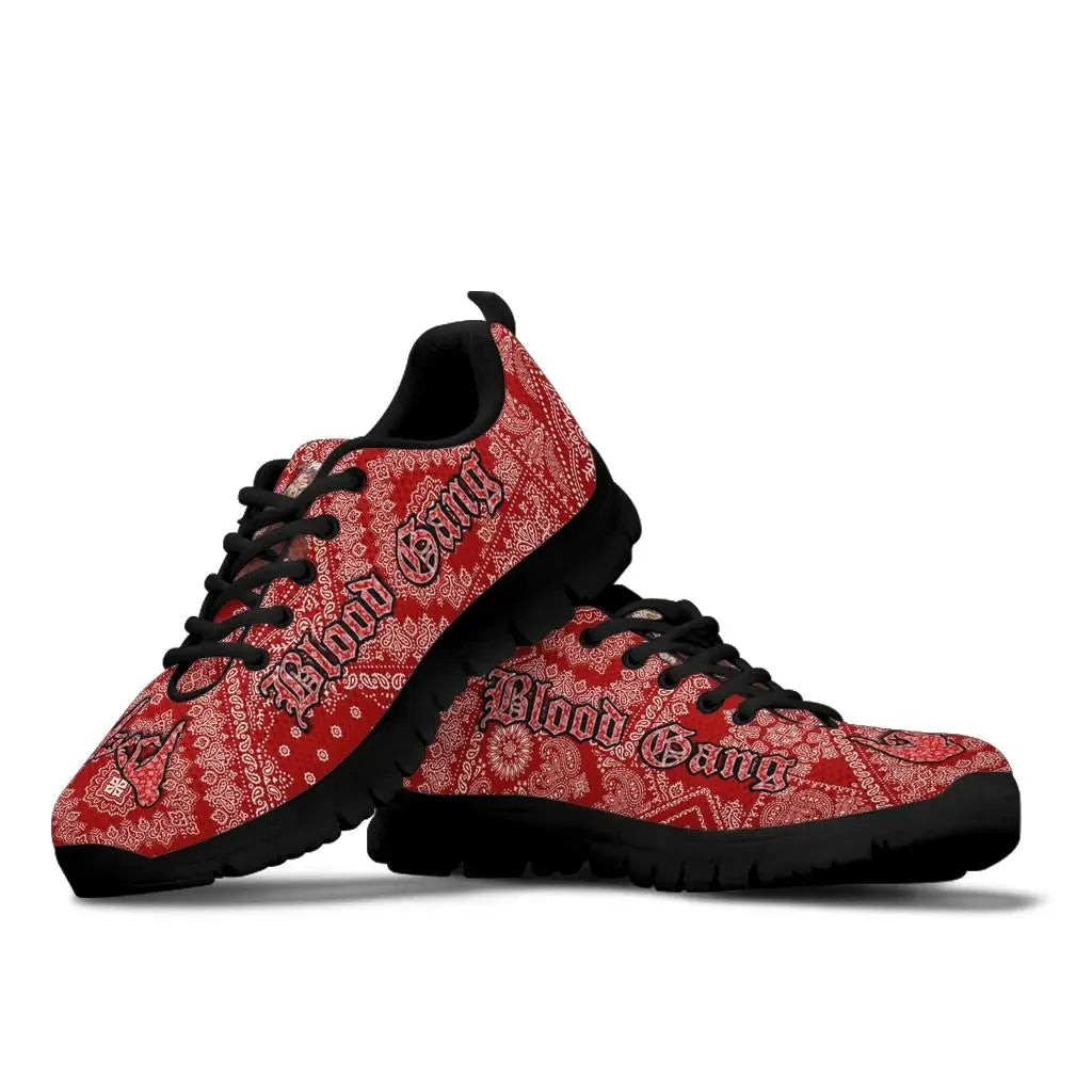 Blood Gang Sneakers Red Paisley