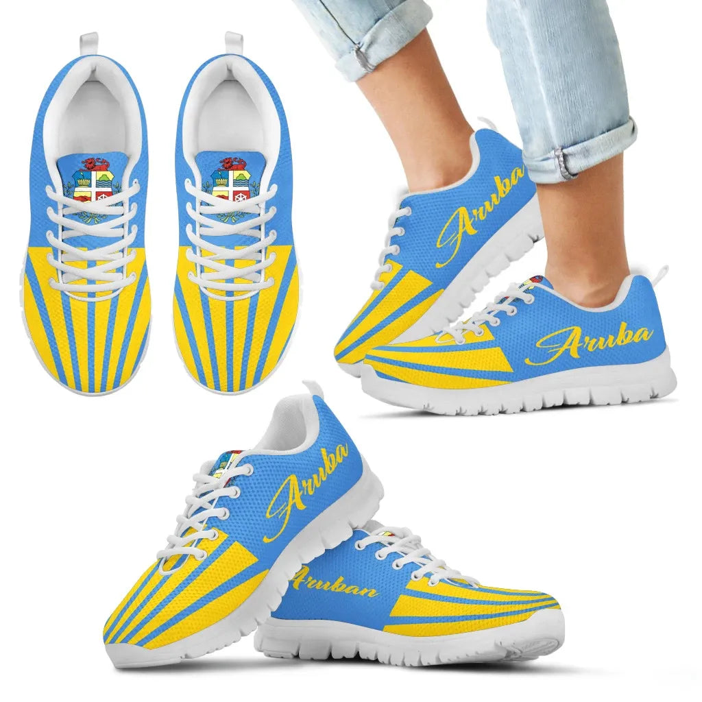Aruba Sneakers Aruban Shoes Coat Of Arms Kid