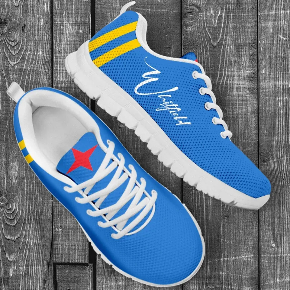 Custom Aruba Sneakers Flag Personal Signature