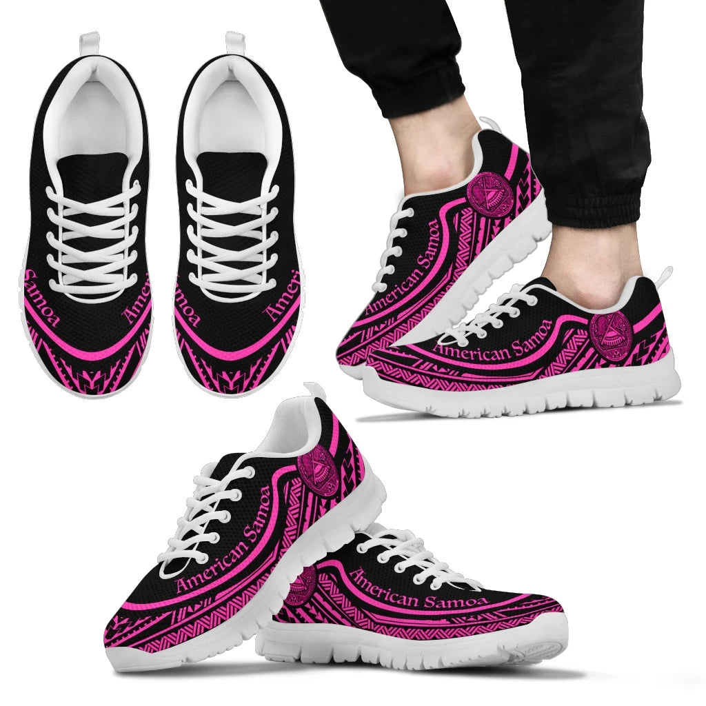 American Samoa Wave Sneakers Pink Color