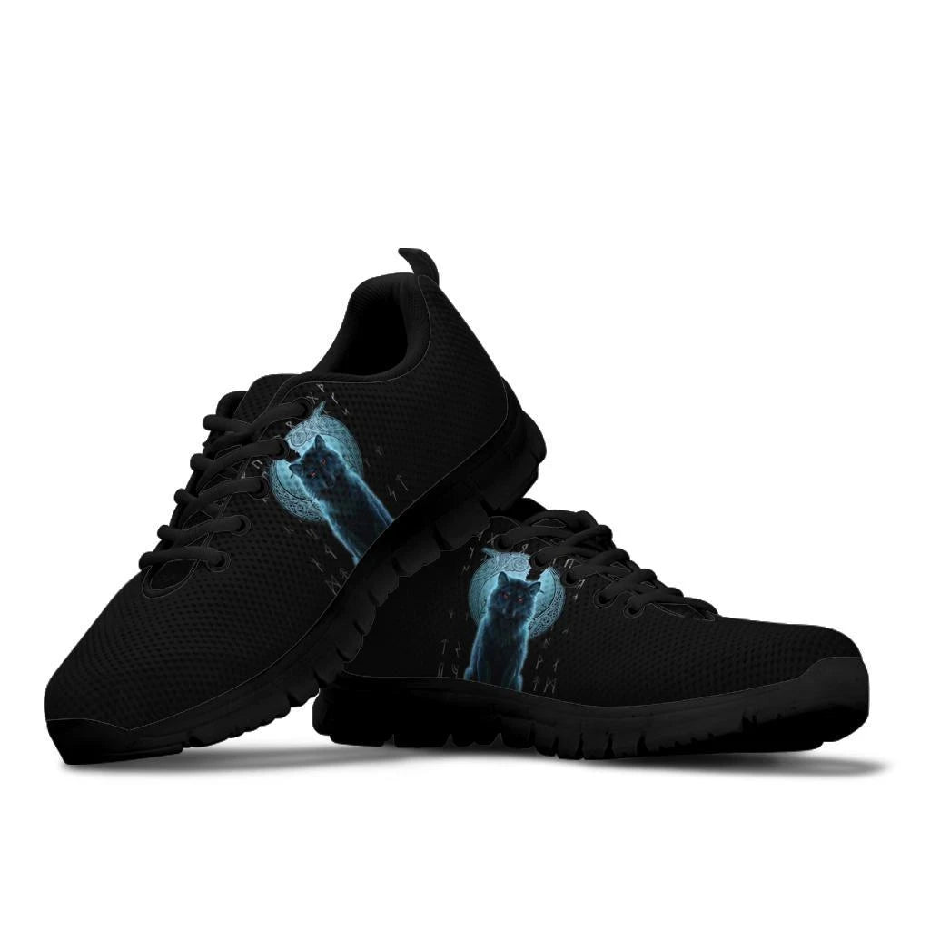 Sneakers Fenrir Viking Wolf And Moon