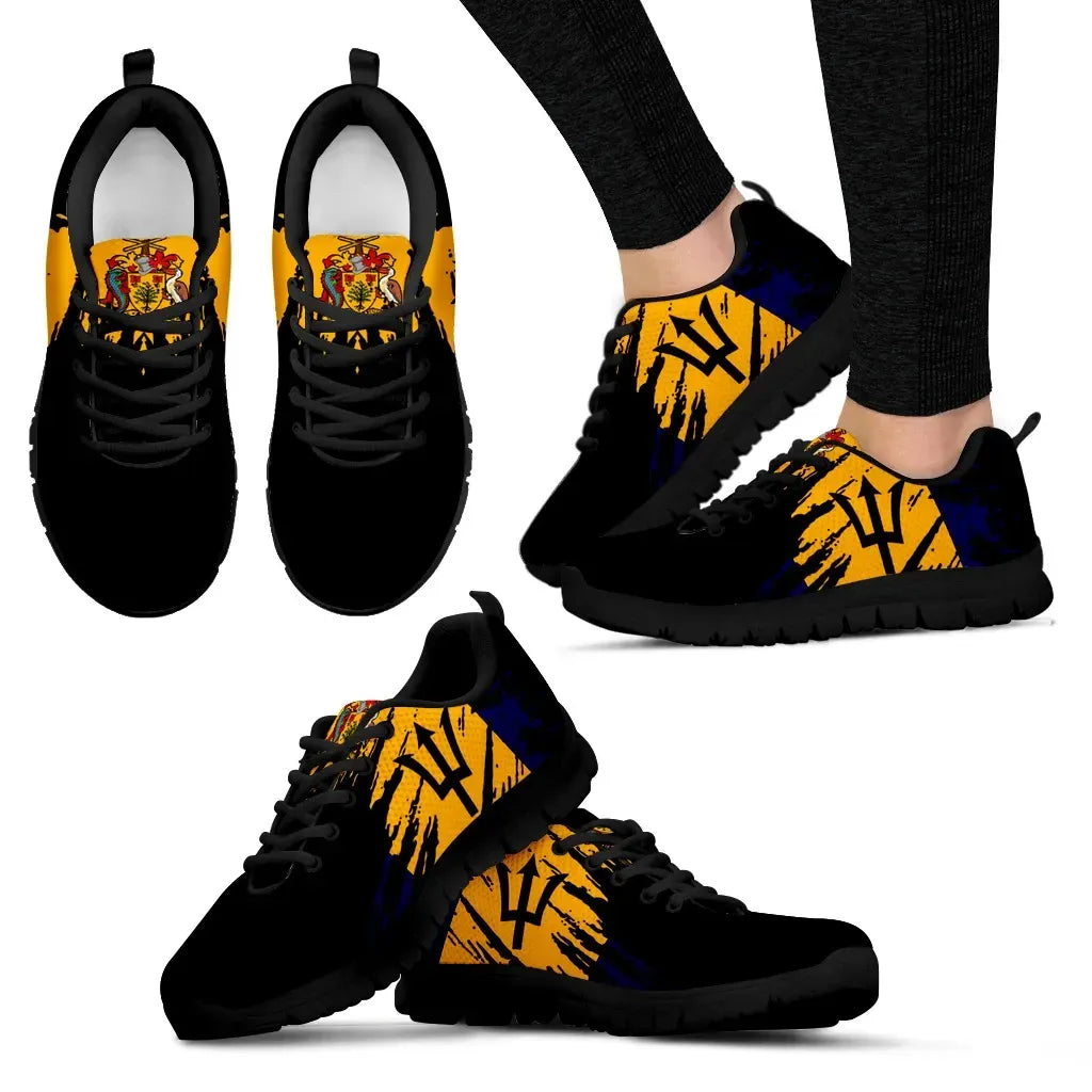 Barbados Sneakers Flag Painting