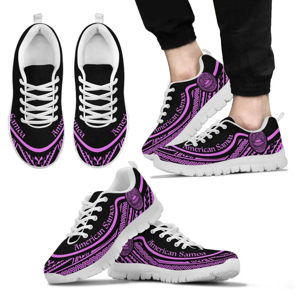 American Samoa Wave Sneakers Purple Color