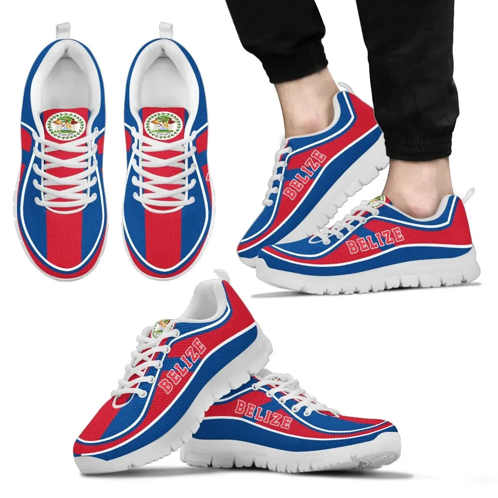 Belize Flag Color Sneakers
