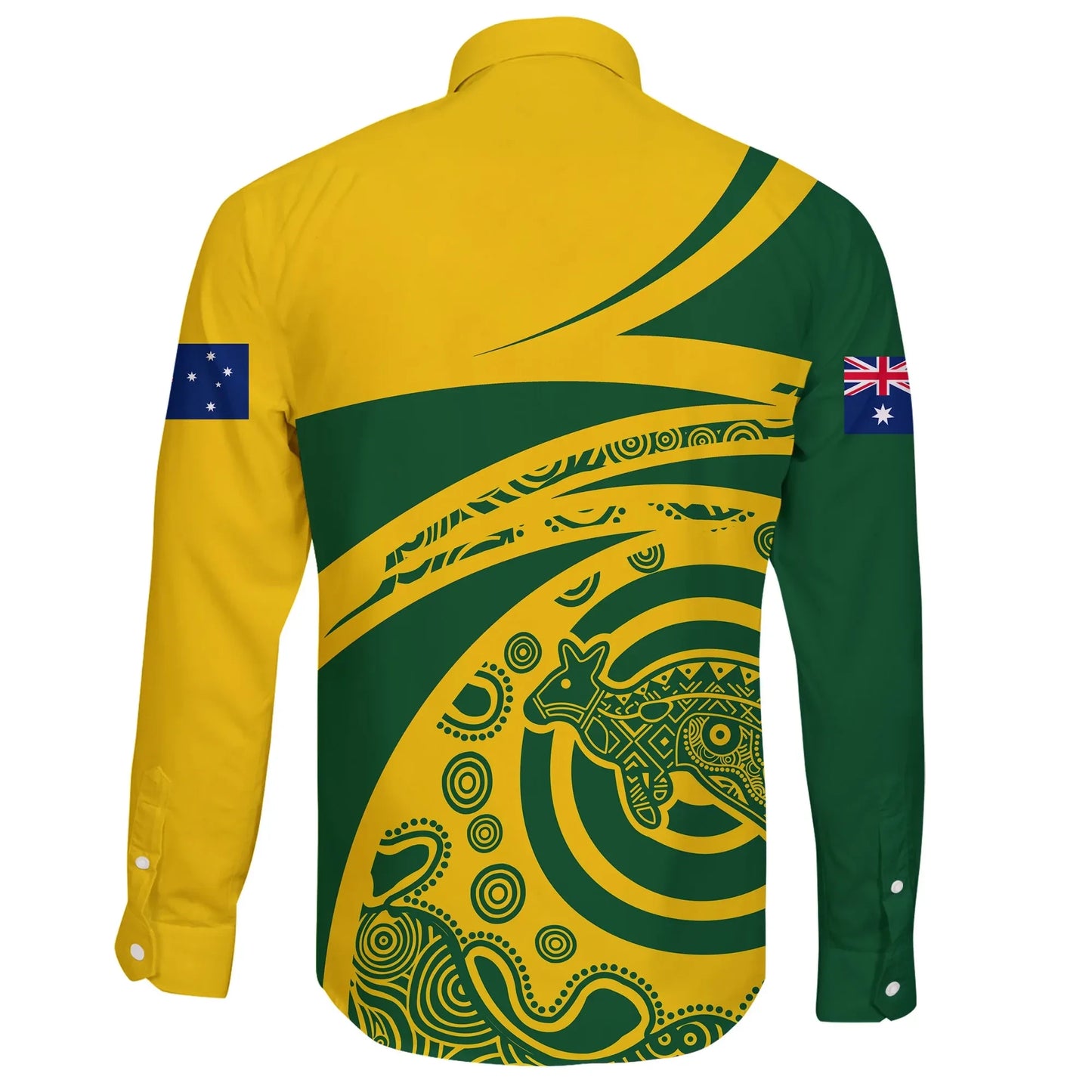 Australia Long Sleeve Button Shirt N Kangaroo