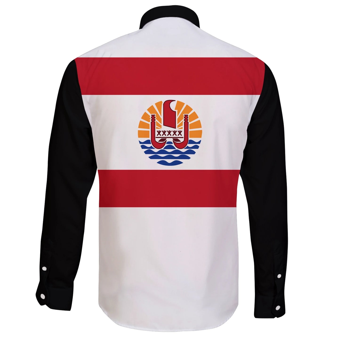 Tahiti French Polynesia Long Sleeve Button Shirt