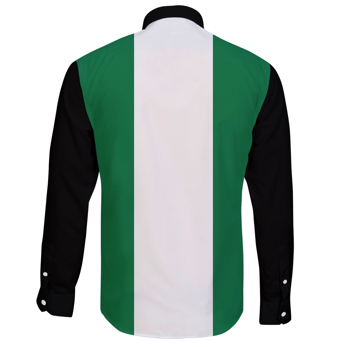 Nigeria Long Sleeve Button Shirt