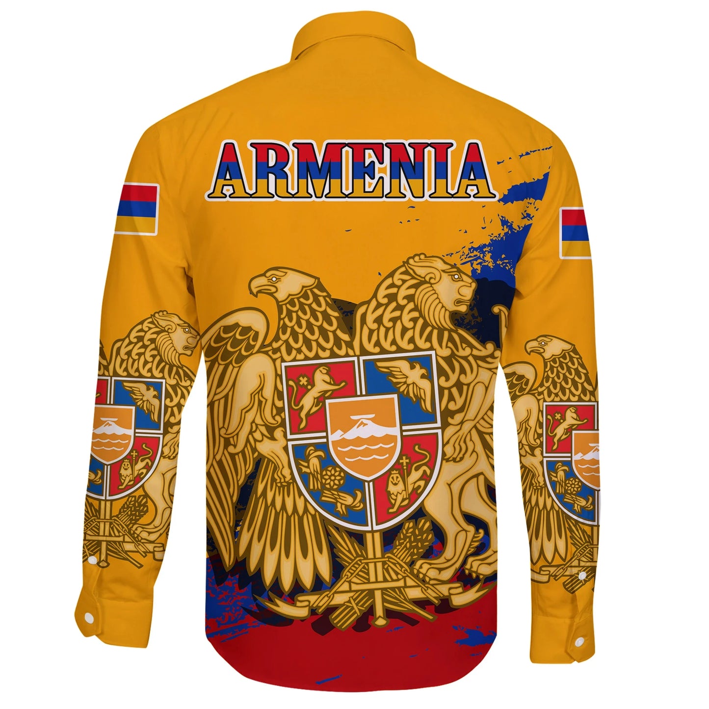 Armenia Special Long Sleeve Button Shirt Yellow Version