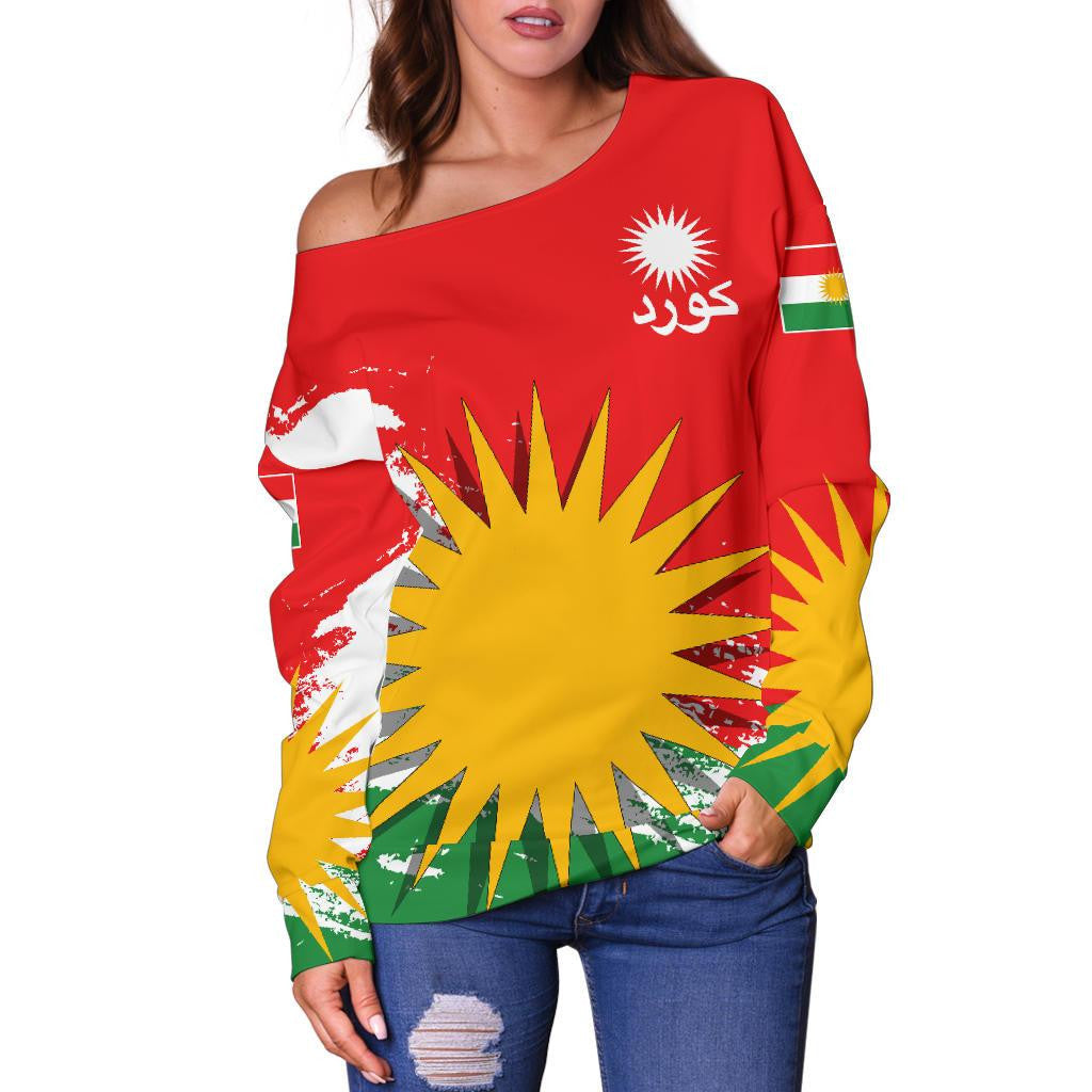 Kurds Women's Off Shoulder Sweater Special