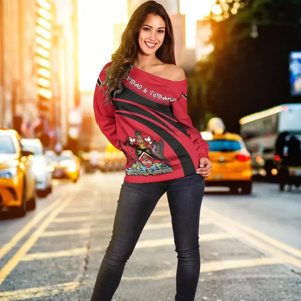 Trinidad and Tobago Coat Of Arms Shoulder Sweater Cricket