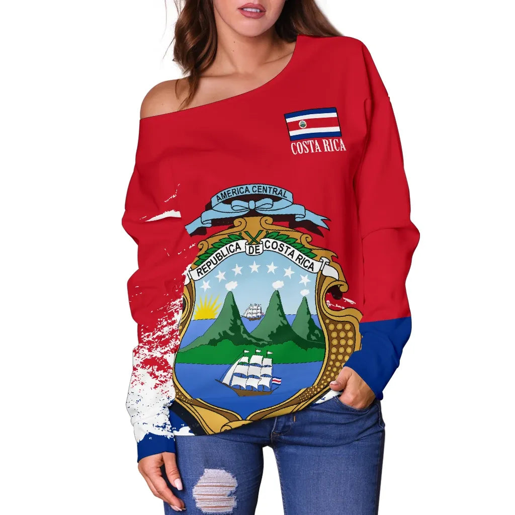 Costa Rica Off Shoulder Sweater