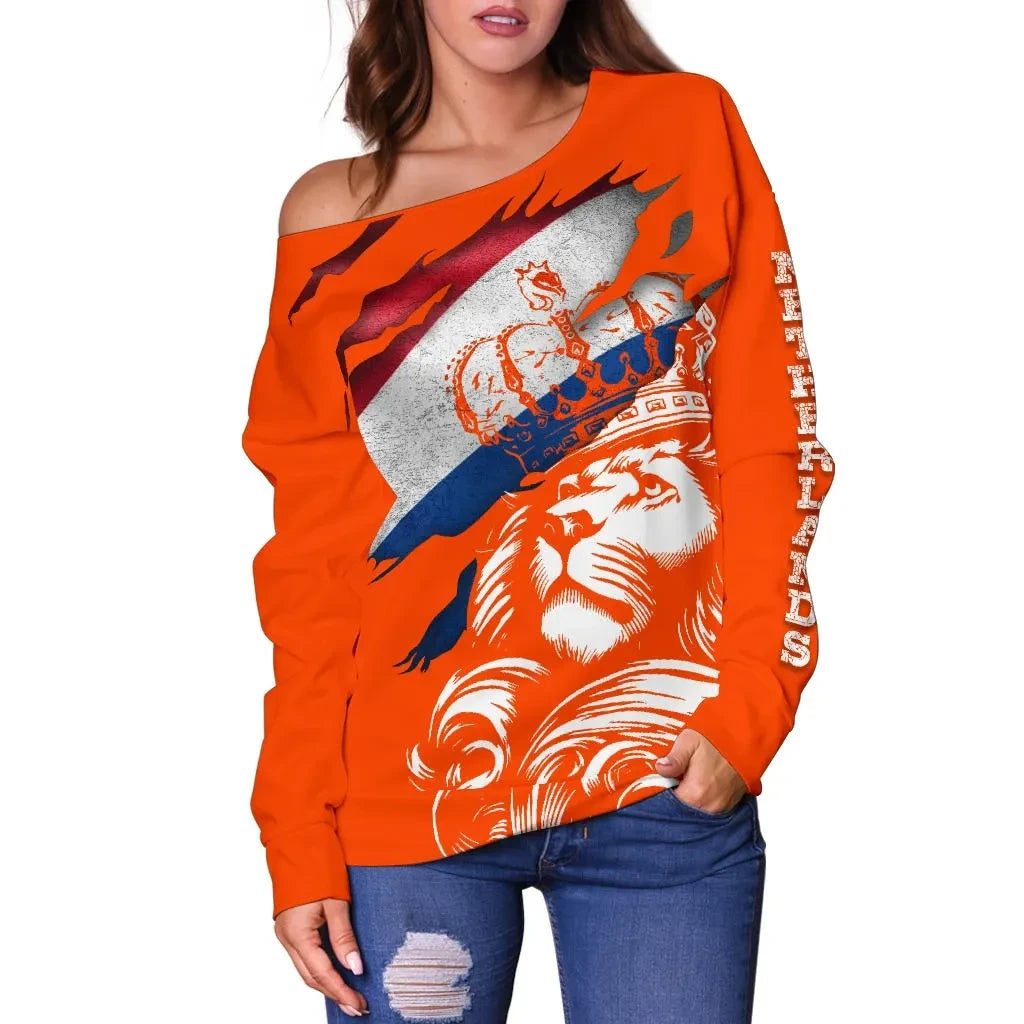 Netherlands Lion Shoulder Sweater Bn10