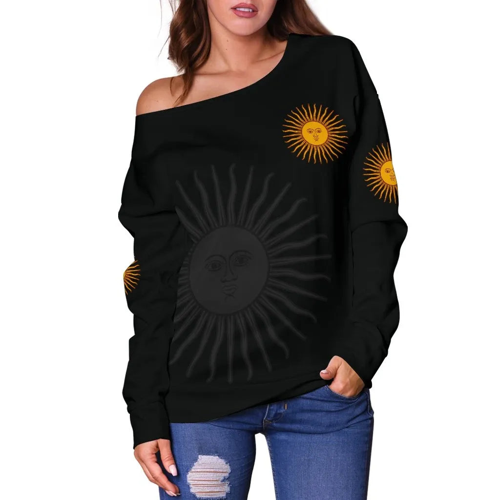 Argentina Women's Off Shoulder Sweater