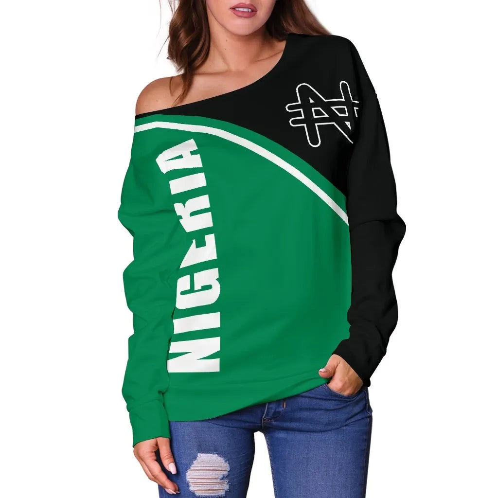 Nigeria Women's Off Shoulder Sweater Curve Version