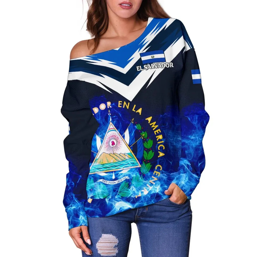 El Salvador Women's Off Shoulder Sweater New Release
